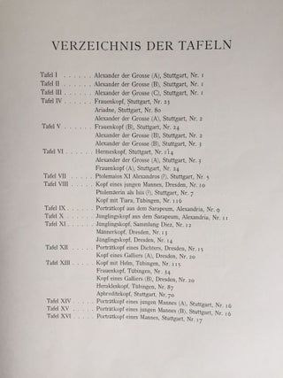 Expedition Ernst von Sieglin. Ausgrabungen in Alexandria. Die griechisch-ägyptische Sammlung Ernst von Sieglin. Band II. Erster Teil: Malerei und Plastik. 1B: Text. 1B: Tafeln (1927) & Fünf Beiblätter