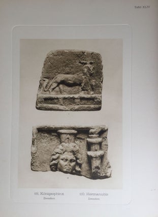 Expedition Ernst von Sieglin. Ausgrabungen in Alexandria. Die griechisch-ägyptische Sammlung Ernst von Sieglin. Band II. Erster Teil: Malerei und Plastik. 1B: Text. 1B: Tafeln (1927) & Fünf Beiblätter