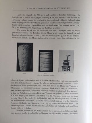 Expedition Ernst von Sieglin. Ausgrabungen in Alexandria. Die griechisch-ägyptische Sammlung Ernst von Sieglin. Band II. Dritter Teil: Die Gefässe in Stein und Ton. Knochenschnitzereien.