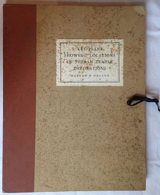 Item #M4202 Key plans showing locations of Theban temple decorations. NELSON Harold J