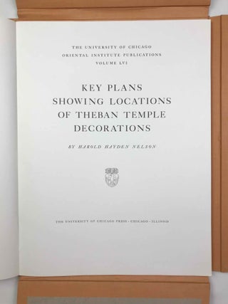 Key plans showing locations of Theban temple decorations