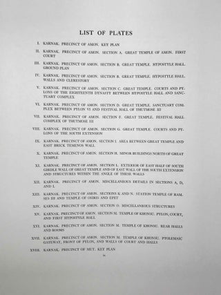 Key plans showing locations of Theban temple decorations