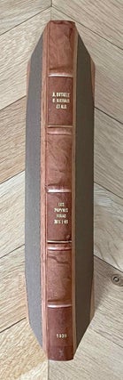 Item #M4203a Les papyrus Fouad I. Nos 1-89. BATAILLE André - GUERAUD Octave - JOUGUET...