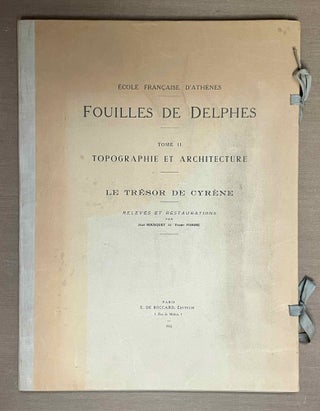 Item #M4224b Fouilles de Delphes, tome II: Topographie et architecture. Le trésor de Cyrène:...[newline]M4224b-00.jpeg
