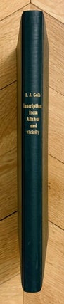 Item #M4229b Inscriptions from Alishar and Vicinity (XEROX). GELB Ignace J