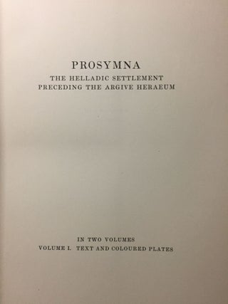 Prosymna. The Helladic Settlement preceding the Argive Heraeum. Vol. I.[newline]M4236a-02.jpg