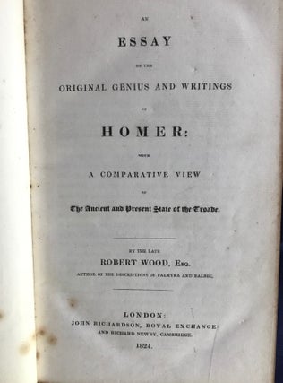 An Essay on the Original Genius and Writings of Homer: with a Comparative View of the Ancient and Present State of the Troade.[newline]M4240-04.jpg