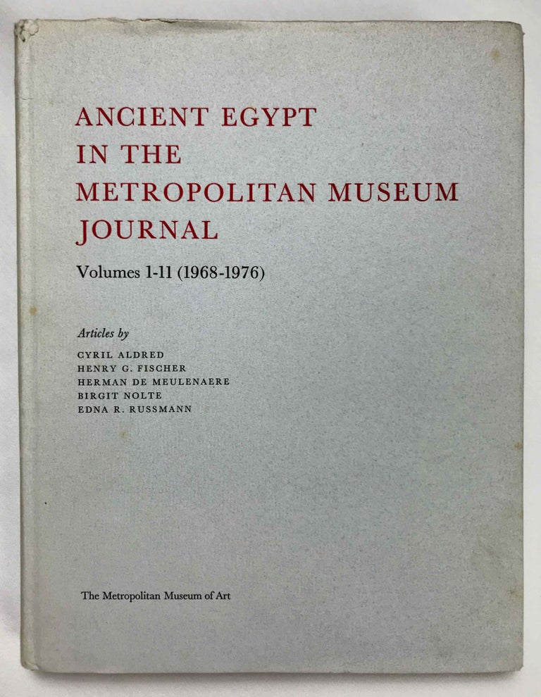 Item #M4251a Ancient Egypt in the Metropolitan Museum Journal, Vols. 1-11 (1968-1976). AAE - Journal - Set.[newline]M4251a.jpeg