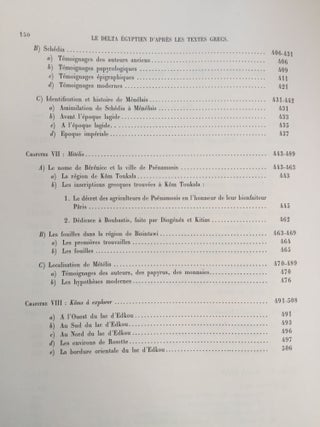 Le Delta égyptien d'après les textes grecs. 1. Les confins libyques, 4 volumes (complete set)[newline]M4280-05.jpg