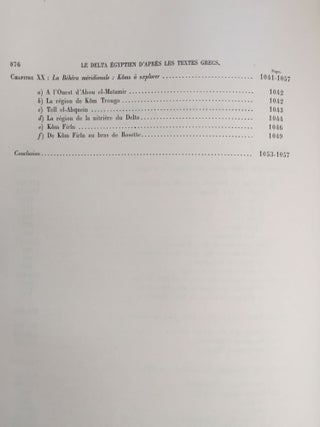 Le Delta égyptien d'après les textes grecs. 1. Les confins libyques, 4 volumes (complete set)[newline]M4280-15.jpg