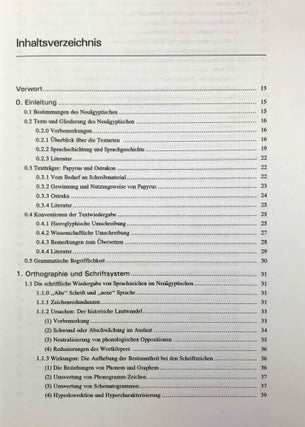 Einführung in die Grammatik des Neuägyptischen