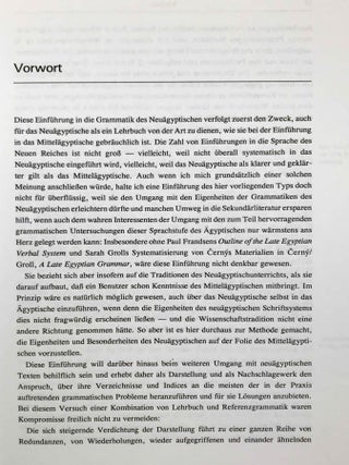 Einführung in die Grammatik des Neuägyptischen