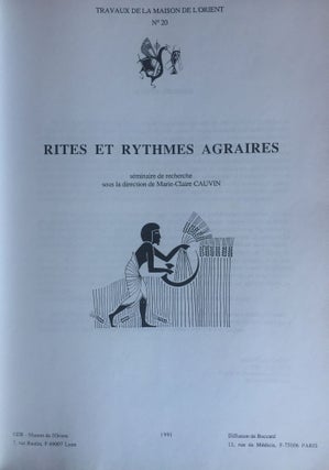 Rites et rythmes agraires