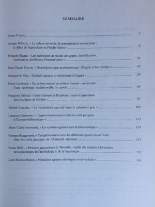 Rites et rythmes agraires