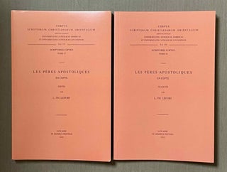 Item #M4331b Les Pères apostoliques en copte. Vol. I (édités par). Vol. II (traduits par)...