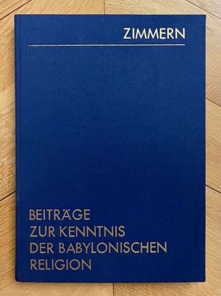 Item #M4350a Beiträge zur Kenntnis der babylonischen Religion. Die Beschwörungstafeln Surpu....