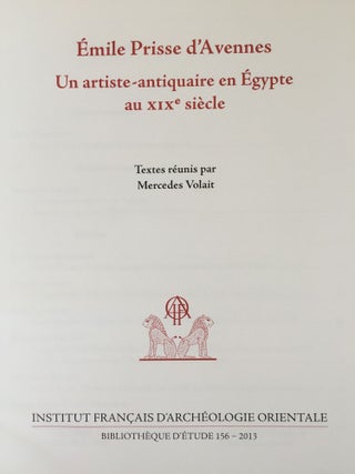 Emile Prisse d'Avennes (1807-1879). Un artiste-antiquaire en Egypte au XIXe siècle.[newline]M4361-02.jpg