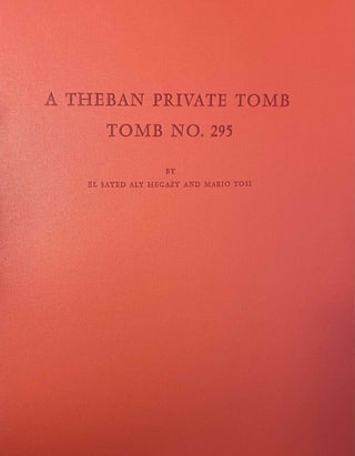 Item #M4377d A Theban private Tomb. Tomb No. 295. HEGAZY El-Said Aly - TOSI Mario