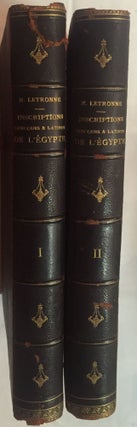 Item #M4378 Recueil des inscriptions grecques et latines de l'Égypte étudiées dans leur...