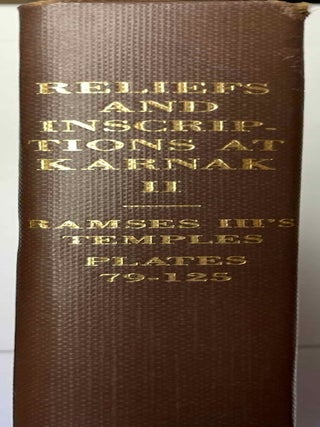 Reliefs and inscriptions at Karnak. The Epigraphic Survey. Volumes I, II, III & IV (complete set)[newline]M4390c-02.jpeg