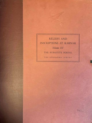 Reliefs and inscriptions at Karnak. The Epigraphic Survey. Volumes I, II, III & IV (complete set)[newline]M4390c-04.jpeg
