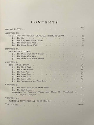 Carchemish. Report on the Excavations at Jerablus on Behalf of the British Museum. Vol. I: Introductory. Vol. II: The town defences. Vol. III: The excavations in the inner town. The Hittite inscriptions (complete set)[newline]M4399f-09.jpeg
