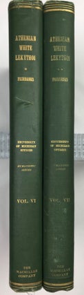 Item #M4401b Athenian lekythoi. 2 volumes (complete set). FAIRBANKS Arthur[newline]M4401b.jpeg
