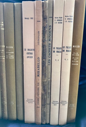 Publications on the site of Mallia, Crete. Set of 20 volumes.[newline]M4405-01.jpg