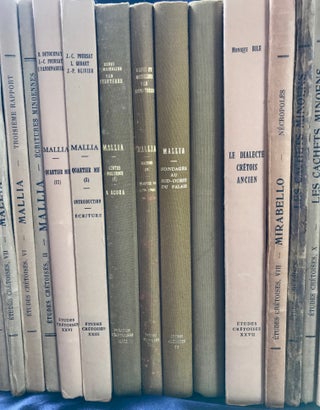 Publications on the site of Mallia, Crete. Set of 20 volumes.[newline]M4405-02.jpg