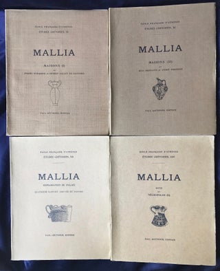 Publications on the site of Mallia, Crete. Set of 20 volumes.[newline]M4405-03.jpg