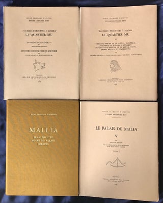 Publications on the site of Mallia, Crete. Set of 20 volumes.[newline]M4405-06.jpg
