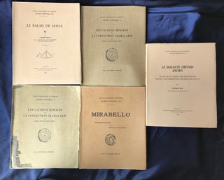 Publications on the site of Mallia, Crete. Set of 20 volumes.[newline]M4405-07.jpg