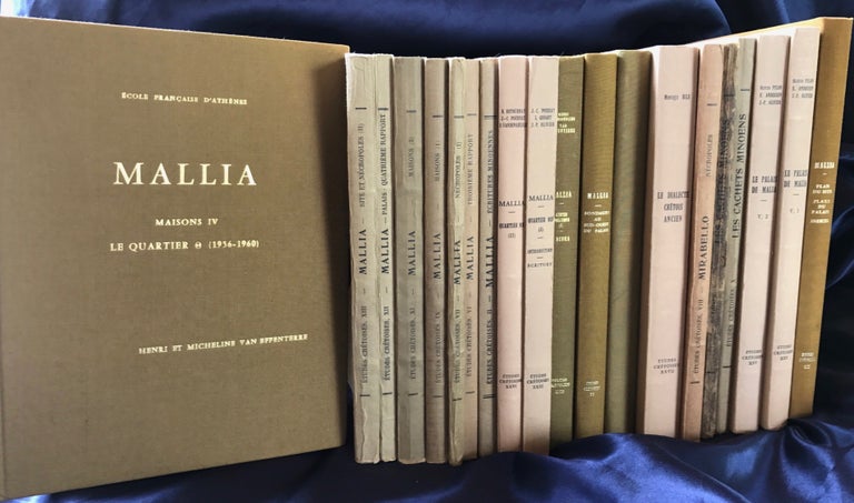 Item #M4405 Publications on the site of Mallia, Crete. Set of 20 volumes. AAI - Ecole Française d'Athènes.[newline]M4405.jpg