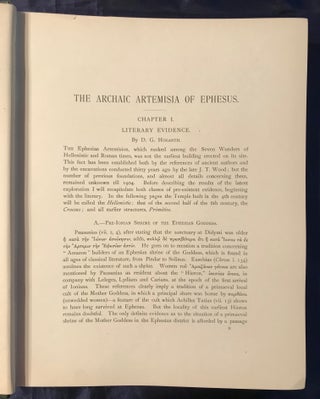 Excavations at Ephesus, the archaic Artemisia. Vol. I: Text. Vol. II: Atlas (complete set)[newline]M4411a-13.jpg