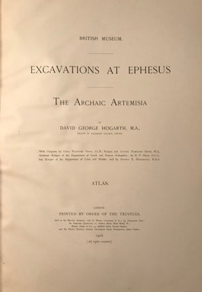 Excavations at Ephesus, the archaic Artemisia. Vol. I: Text. Vol. II: Atlas (complete set)[newline]M4411a-18.jpg