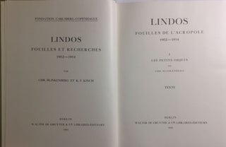 Lindos. Fouilles et recherches. Volumes I, II, III & IV (complete set)[newline]M4412a-02.jpg
