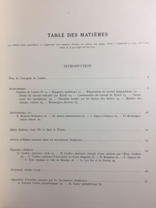 Lindos. Fouilles et recherches. Volumes I, II, III & IV (complete set)[newline]M4412a-19.jpg