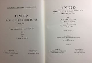 Lindos. Fouilles et recherches. Volumes I, II, III & IV (complete set)[newline]M4412a-33.jpg