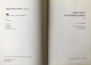 The Siana cups I and Komast Cups, text & plates. Siana Cups II: The Heidelberg Painter, text & plates (complete set)[newline]M4417-08.jpg