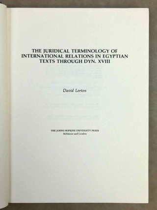 The Juridical Terminology of International Relations in Egyptian Texts through Dyn. XVIII[newline]M4441b-01.jpeg
