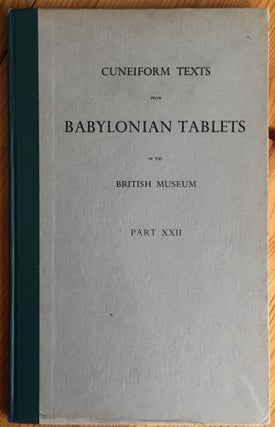 Cuneiform Texts from Babylonian Tablets, &c. in the British Museum. Volumes III, V, IX, XI-XIV, XVIII-XX, XXII-XXVII, XXXI, XXXIV (20 volumes)[newline]M4458y-17.jpg