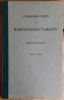 Cuneiform Texts from Babylonian Tablets, &c. in the British Museum. Volumes III, V, IX, XI-XIV, XVIII-XX, XXII-XXVII, XXXI, XXXIV (20 volumes)[newline]M4458y-18.jpg