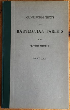 Cuneiform Texts from Babylonian Tablets, &c. in the British Museum. Volumes III, V, IX, XI-XIV, XVIII-XX, XXII-XXVII, XXXI, XXXIV (20 volumes)[newline]M4458y-20.jpg