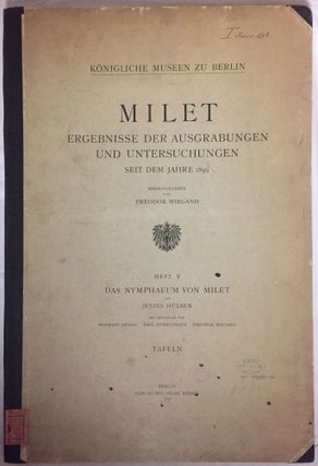 Item #M4463a Das Nymphaeum von Milet. HULSEN Julius