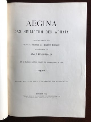Aegina: Das Heiligtum der Aphaia. Text und Tafeln (complete set)[newline]M4472-03.jpg