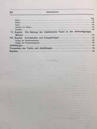 Chalkidische Vasen. Text volume and two volumes of plates (complete set)[newline]M4485a-05.jpg