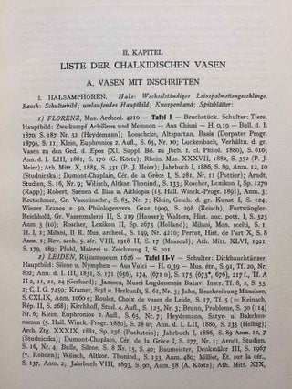Chalkidische Vasen. Text volume and two volumes of plates (complete set)[newline]M4485a-07.jpg