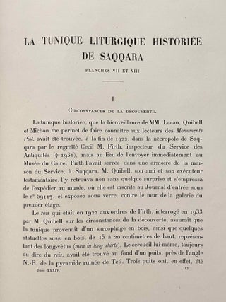 Fondations Eugène Piot. Monuments et Mémoires publiés par l'Académie des Inscriptions et Belles-Lettres. Tome 34.