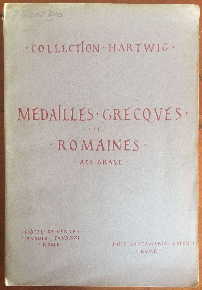 Item #M4502 Médailles grecques et romaines. Collection Hartwig. HARTWIG Paul.[newline]M4502.jpg