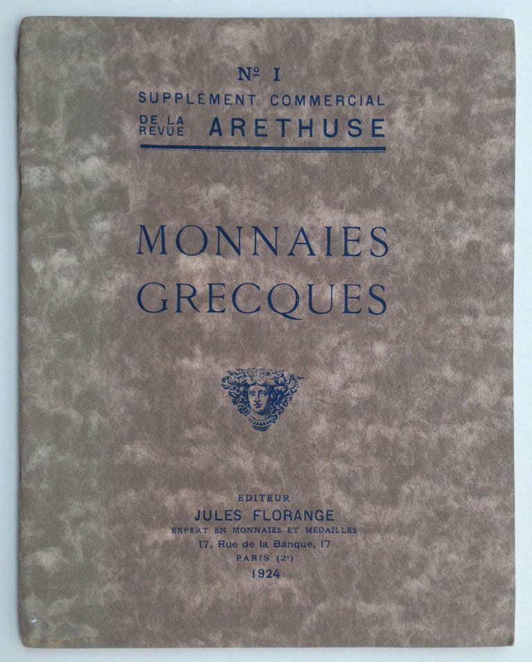Item #M4507 Monnaies Grecques (en vente aux pris marqués chez M. Louis Ciani). CIANI Louis - FLORANGE Jules, en vente chez, Editeur.[newline]M4507.jpg